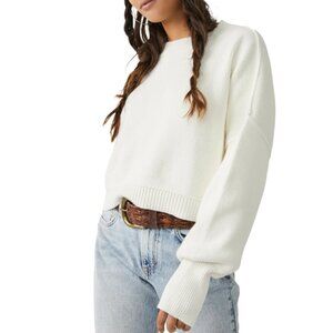 new Free People Easy Street Crop Sweater  1225 3M7